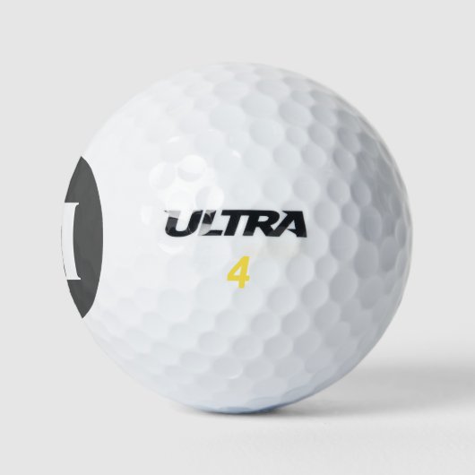 Modern Classic Block Typography Monogram Golfballen (Logo)