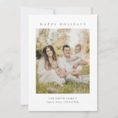 Modern Classic Christmas & New Year Holiday Card Kaart (Voorkant)
