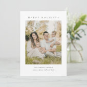 Modern Classic Christmas & New Year Holiday Card Kaart (Staand voorkant)