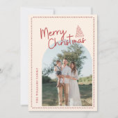 Modern Classic Christmas Photo Elegant Feestdagenkaart (Voorkant)