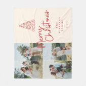 Modern Classic Christmas Photo Elegant Fleece Deken (Voorkant)