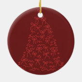 Modern Classic Christmas Photo Elegant  Keramisch Ornament (Achterkant)