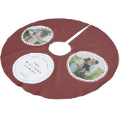 Modern Classic Christmas Photo Elegant  Kerstboom Rok (Gekanteld)