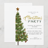 Modern Classic Decorated Christmas Tree Holiday Kaart (Voorkant / Achterkant)