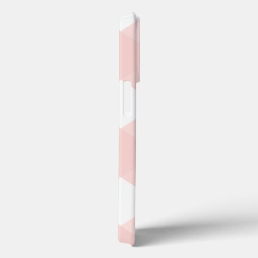 Modern Classic Eenvoudig Blush Roze Plaid Monogram Case-Mate iPhone Case (Achterkant / Rechts)