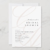 Modern Classic Elegance Kalligrafie Vrijgezellenfe Kaart (Voorkant)