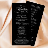 Modern Classic Elegance, Wedding Ceremony Programmakaart