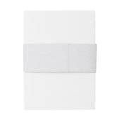 Modern Classic Formal Ivory Waterverf bruiloft Uitnodigingen Wikkel (Achterkant Voorbeeld)