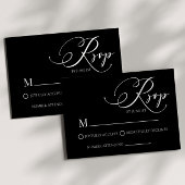 Modern Classic Minimal Eenvoudige Bruiloft RSVP Ka