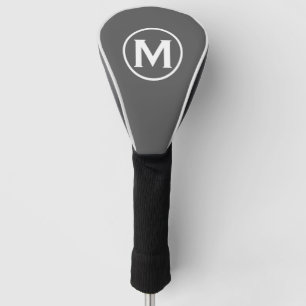 Modern Classic Monogram grijs Golfheadcover