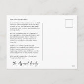 Modern Classic Ovaal Foto Kerst Briefkaart (Achterkant)
