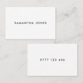 Modern Classic Personalized Mini Visitekaartje (Voorkant / Achterkant)