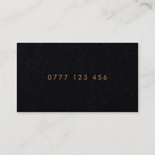 Modern Classic Personalized Mini Visitekaartje (Achterkant)