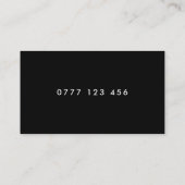 Modern Classic Personalized Mini Visitekaartje (Achterkant)