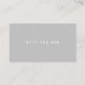 Modern Classic Personalized Mini Visitekaartje (Achterkant)
