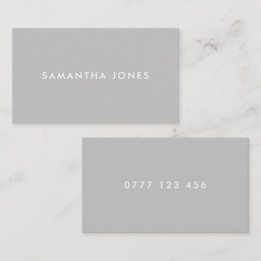 Modern Classic Personalized Mini Visitekaartje (Voorkant / Achterkant)