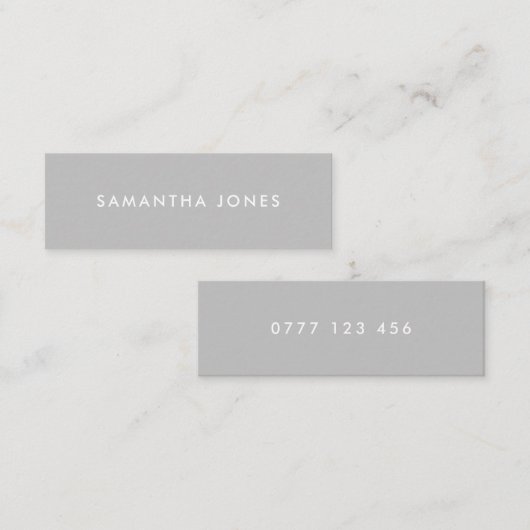 Modern Classic Personalized Mini Visitekaartje (Voorkant / Achterkant)