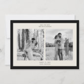 Modern Classic Photo Lijst Sla de datum Kaart (Voorkant)