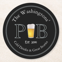 Modern Classic Pub Bierfrisdrank kan Onderzetters 