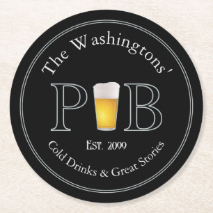 Modern Classic Pub Bierfrisdrank kan Onderzetters 