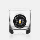 Modern Classic Pub Drink bril Rocks Whiskey Whisky Glas (Voorkant)
