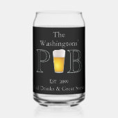 Modern Classic Pub Drink brillenglazen Bierblik Blikvorm Glas (Voorkant)