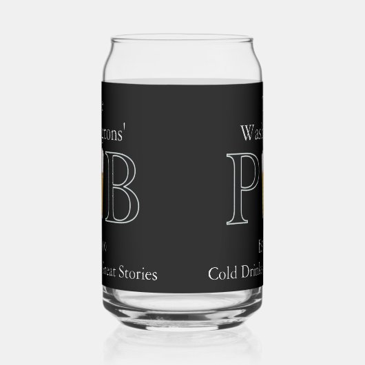 Modern Classic Pub Drink brillenglazen Bierblik Blikvorm Glas (Rechts)