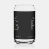 Modern Classic Pub Drink brillenglazen Bierblik Blikvorm Glas (Links)