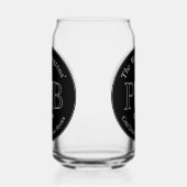 Modern Classic Pub Drink brillenglazen Bierblik Blikvorm Glas (Links)