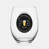 Modern Classic Pub Drink brillenglazen Bierblik Wijnglas Zonder Voet (Voorkant)