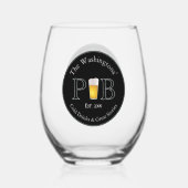 Modern Classic Pub Drink brillenglazen Bierblik Wijnglas Zonder Voet (Achterkant)