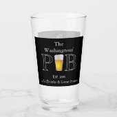 Modern Classic Pub Drink brillenglazen Pint Beer Glas (Achterkant)
