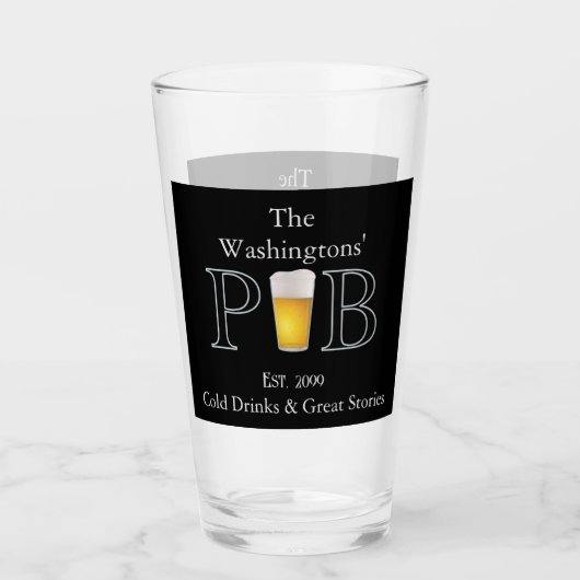 Modern Classic Pub Drink brillenglazen Pint Beer Glas (Voorkant)