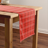 Modern Classic Red Plaid Korte Tafelloper (Voorbeeld)