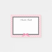 Modern Classic roze zwart polak roze lint Post-it® Notes (Voorkant)