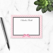 Modern Classic roze zwart polak roze lint Post-it® Notes