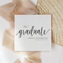 Modern Classic Script Graduation Party