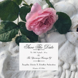 Modern Classic Script Namen Wit Save The Date Aankondiging