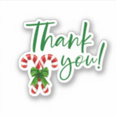 Modern Classic Small Business Bedankt voor de kers Sticker (Voorkant)