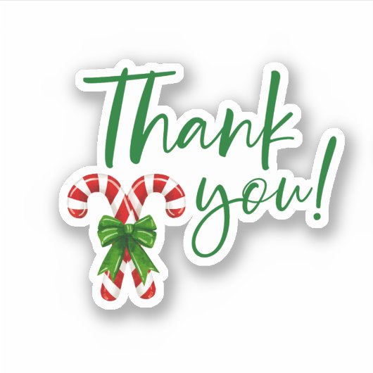 Modern Classic Small Business Bedankt voor de kers Sticker (Voorkant)