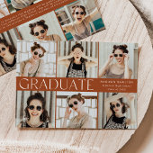 Modern Classic Terracotta 12 Foto Afstuderen Aankondiging