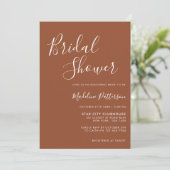 Modern Classic Terracotta met foto-Vrijgezellenfee Kaart (Staand voorkant)