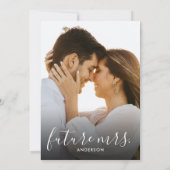 Modern Classic Terracotta met foto-Vrijgezellenfee Kaart (Achterkant)