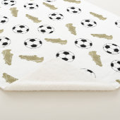 Modern Classic Voetbal Cleats Ball Football Sherpa Deken (3/4)
