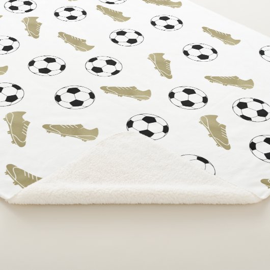 Modern Classic Voetbal Cleats Ball Football Sherpa Deken (3/4)