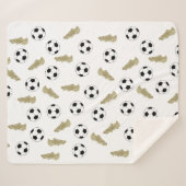 Modern Classic Voetbal Cleats Ball Football Sherpa Deken (Voorkant (horizontaal))