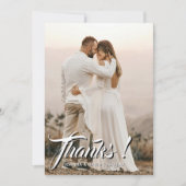 Modern Classic Wedding Bedankt Foto Dusty Roos (Voorkant)