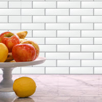 Modern Classic White Subway Tegel Peel & Stick
