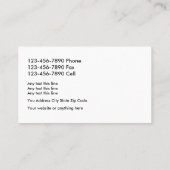 Modern Classy Attorney Visitekaartje (Achterkant)