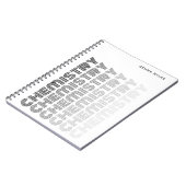 Modern Classy bewerkbaar onderwerp Chemie Wit Notitieboek (Linkerzijde)